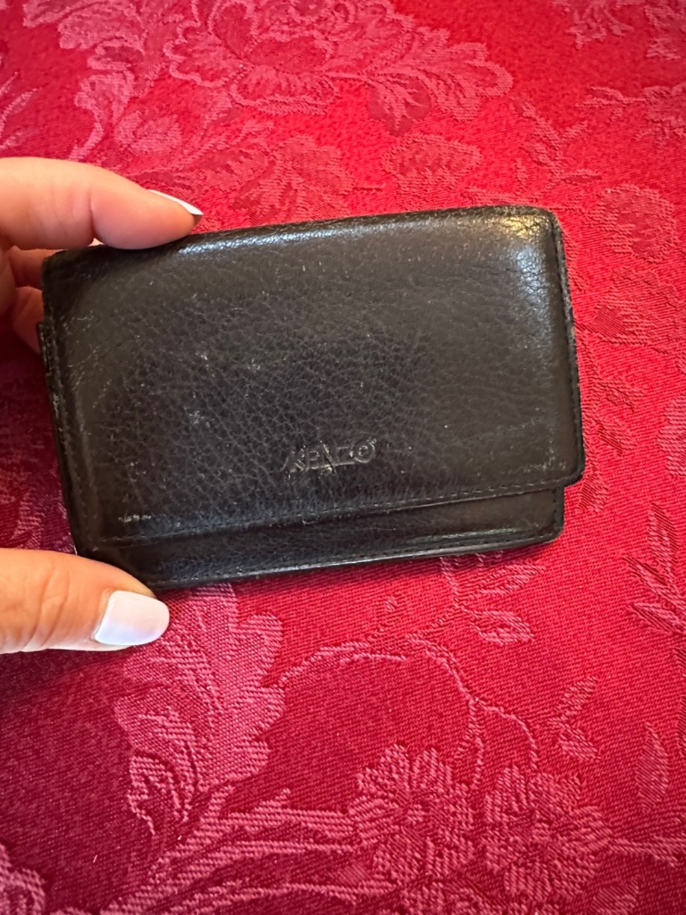 Kenzo Black Leather Card Holder - Picture 1 of 7